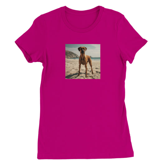 RR Sandy Beach Premium Womens Crewneck T-shirt Collection