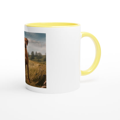 RR Prairie White Mug with Color Inside Collection