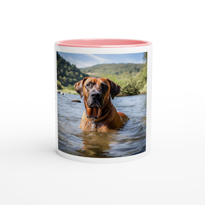 RR Swim White Mug with Color Inside Collection