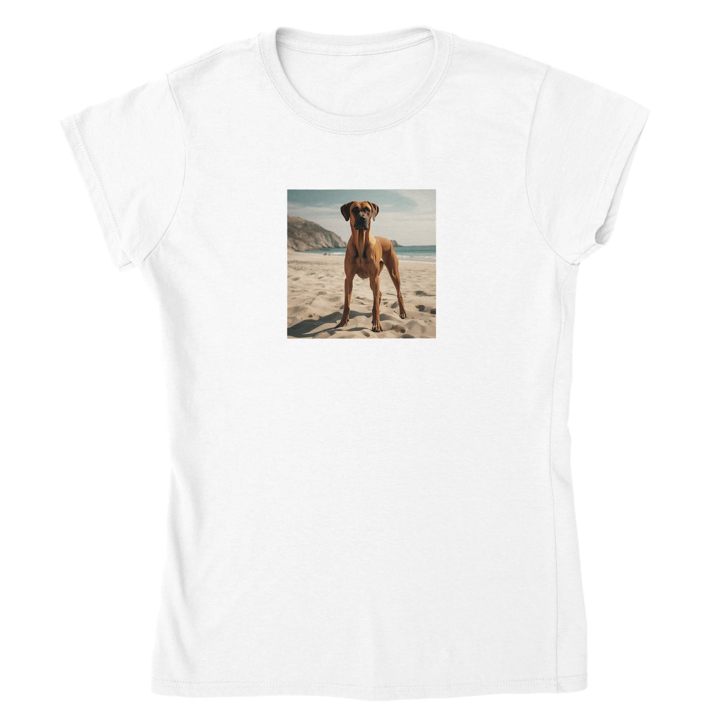 RR Sandy Beach Classic Womens Crewneck T-shirt Collection