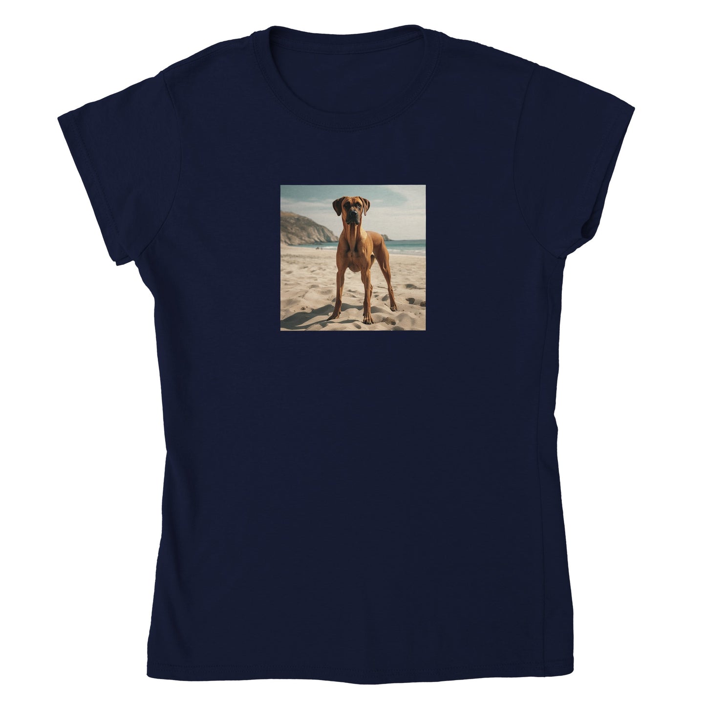 RR Sandy Beach Classic Womens Crewneck T-shirt Collection