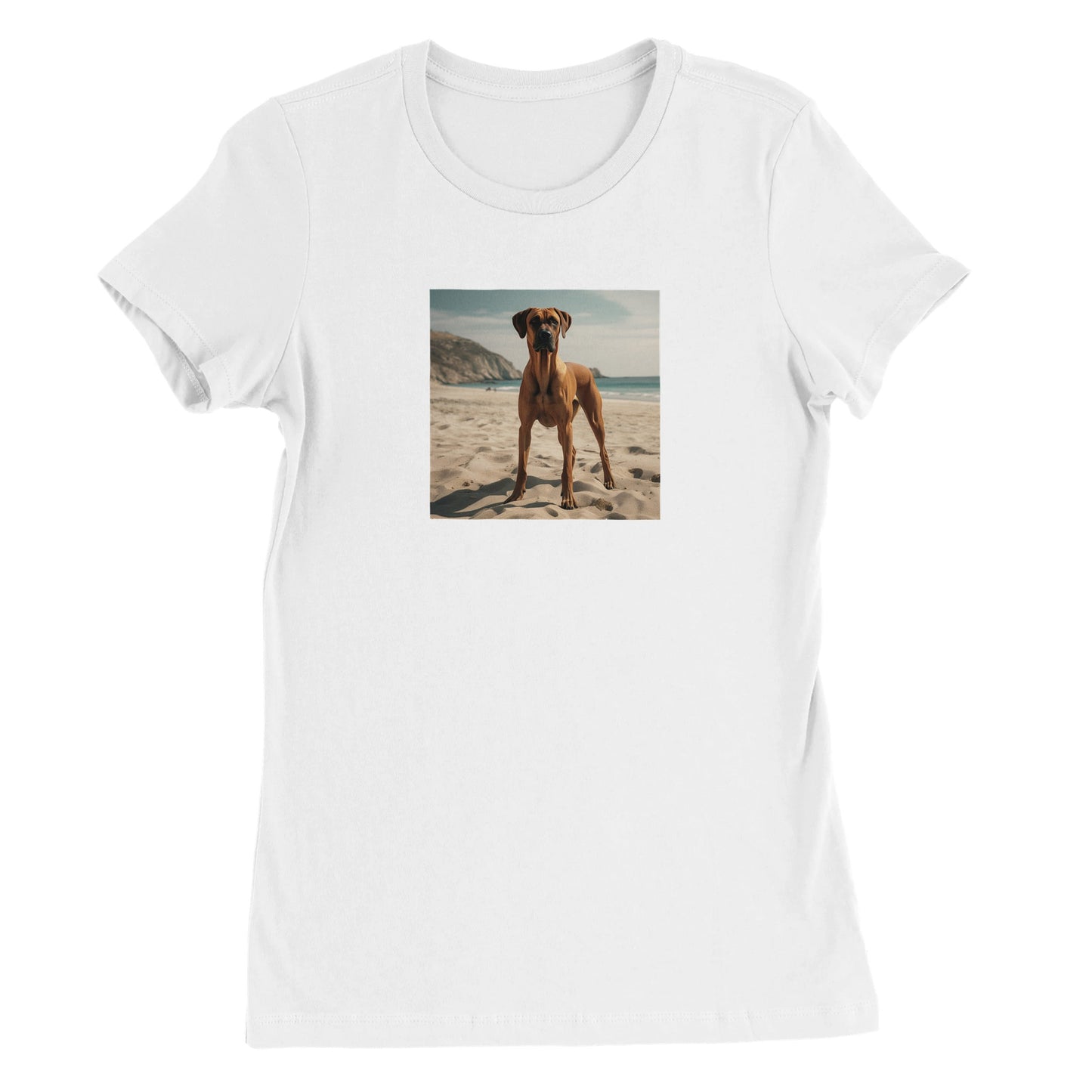 RR Sandy Beach Premium Womens Crewneck T-shirt Collection