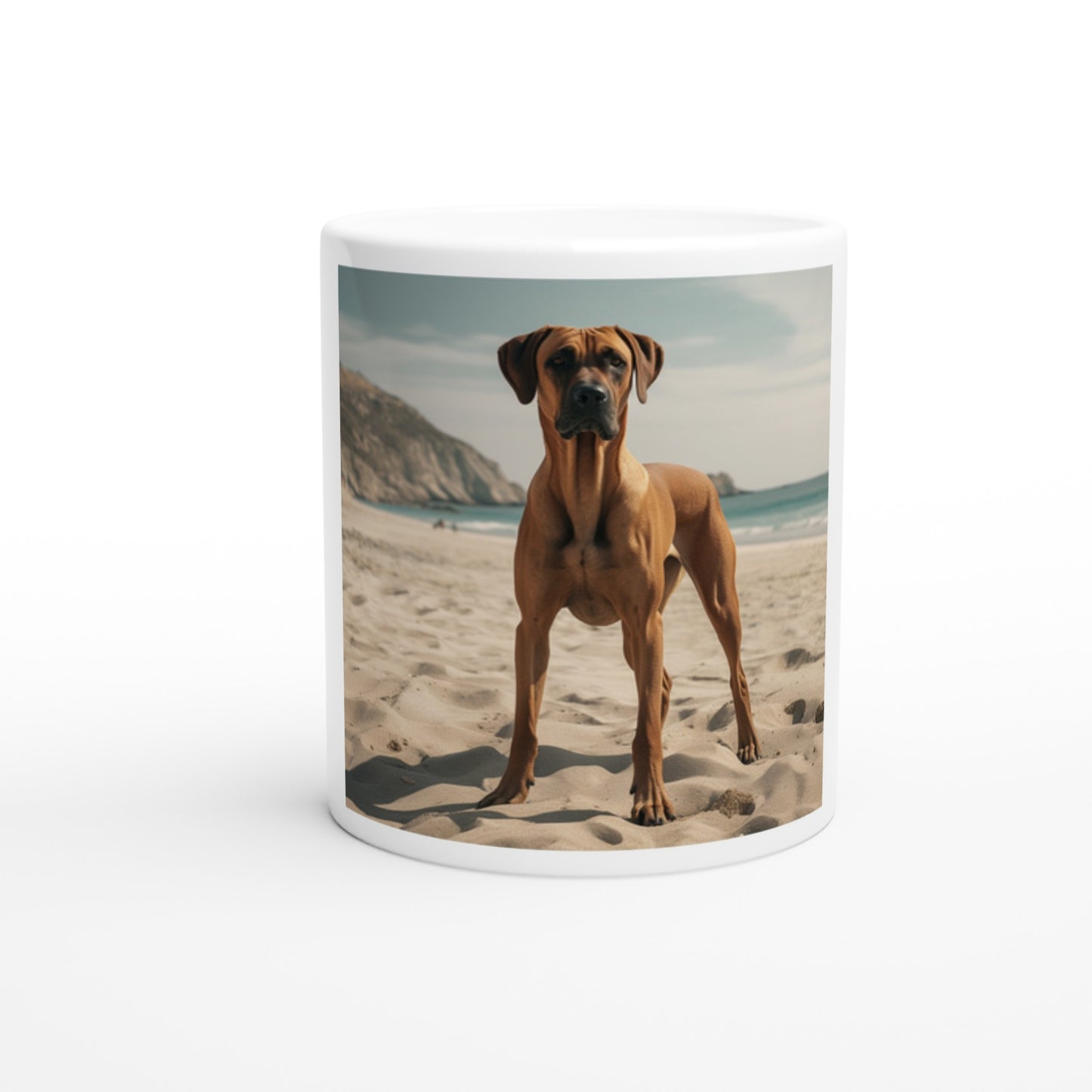 RR Sandy Beach White Mug Collection